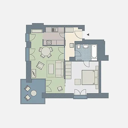 Apartamento Kaiservillen - Mit 1 Schlafzimmer Und Balkon D105 *